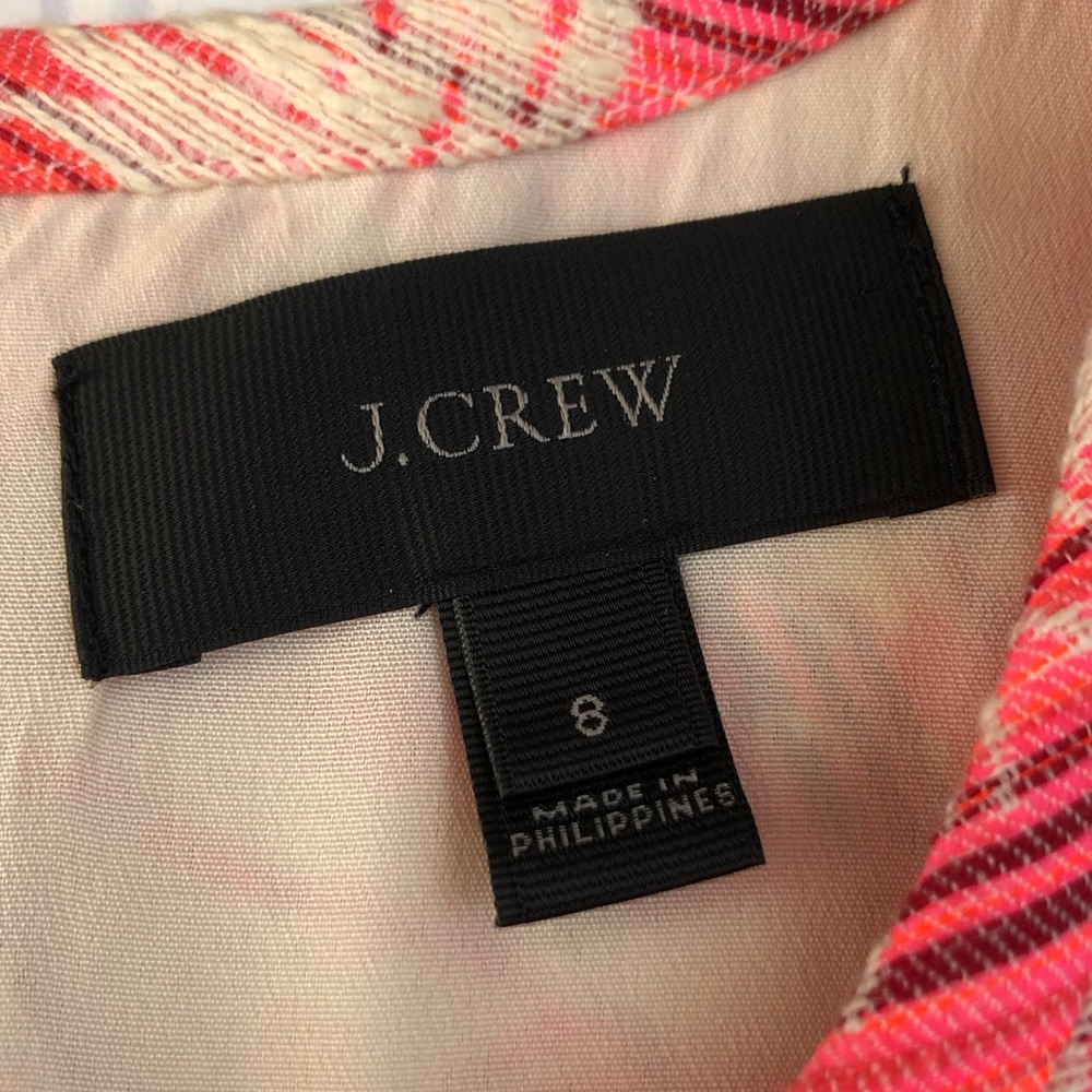 J. Crew Neon Sun-faded Tropical Sheath Dress in Pink Palm Floral - Picture 5 of 12